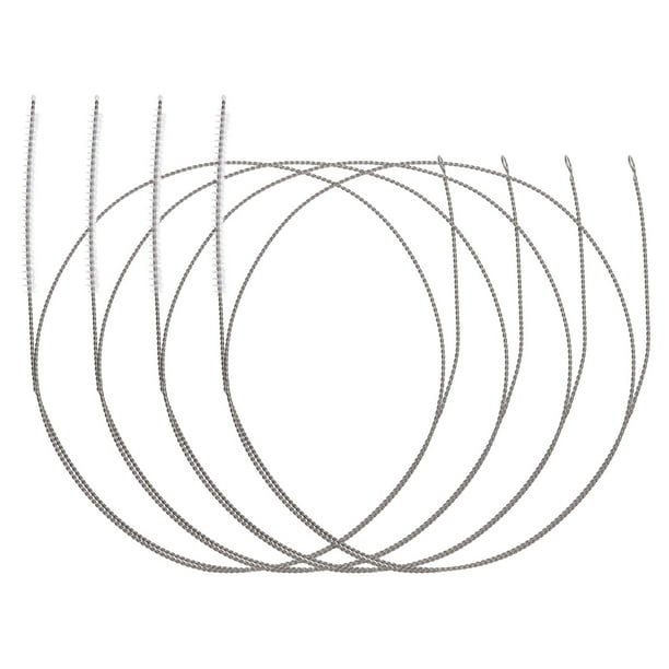 Cepillo limpiador de tubos largos Uxcell de 39 pulgadas, cepillo flexible extra largo para limpiar pajitas, blanco, 4 piezas