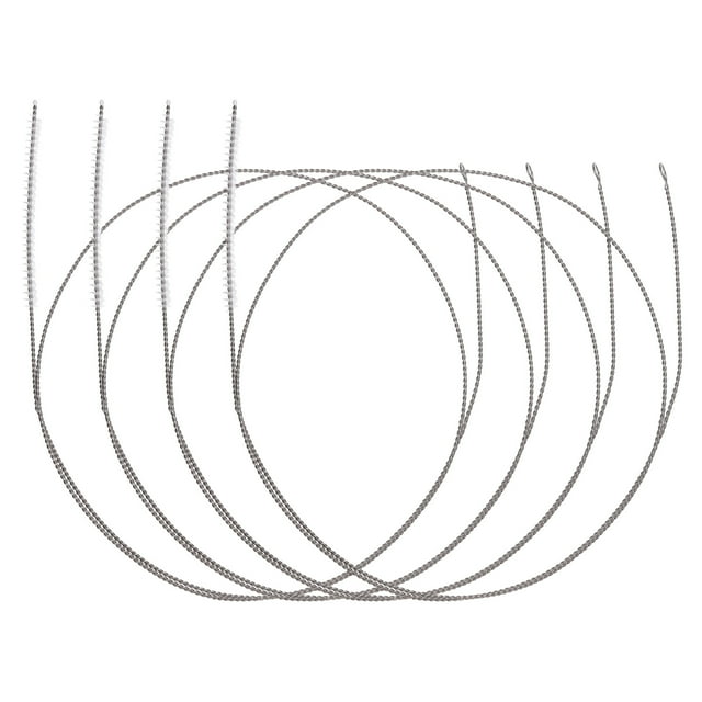 Cepillo limpiador de tubos largos Uxcell de 39 pulgadas, cepillo flexible extra largo para limpiar pajitas, blanco, 4 piezas