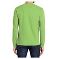 thumbnail image 2 of Mafoose Mens Long Sleeve Essential T-Shirt Lime 2X-Large, 2 of 6