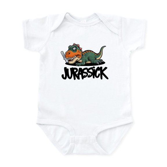 CafePress - Jurassic Dinosaur - Baby Light Bodysuit, Size Newborn - 24 Months