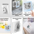 thumbnail image 5 of Reloj de pared electrónico para baño, reloj de pared con cuenta regresiva de temperatura y humedad MFZFUKR BST3003411-4, 5 of 5