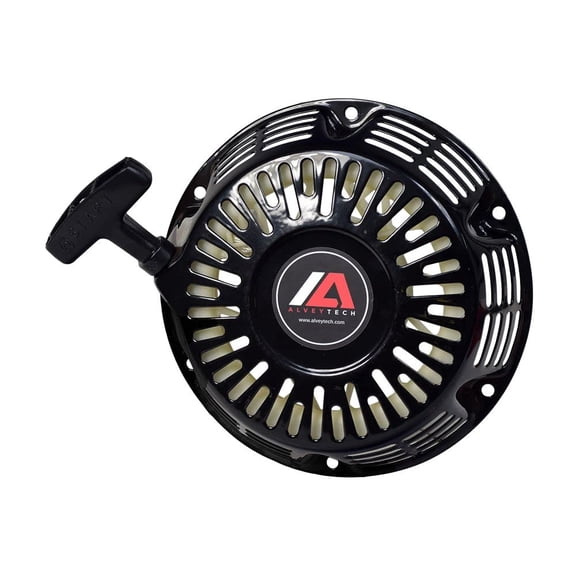 AlveyTech Black 196cc 6.5 Hp Recoil Pull Starter for the Honda GX120 Gas Engines, Scooter, Lawnmower