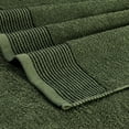 thumbnail image 2 of GLAMBURG Ultra Soft 3 Pack Cotton Towel Set, Contains a Bath Towel 28x55 inch, a Hand Towel 16x24 inch & a Wash Coth 12x12 inch, Ideal Everyday use, Compact & Lightweight - Olive Green, 2 of 6
