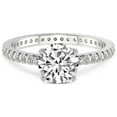 thumbnail image 4 of 5 Carat IGI Certified Round Shape Lab Grown Diamond Engagement Ring | 14K White Gold | Claire Full Eternity Diamond Ring | FG-VS1-VS2 Quality Friendly Diamonds, 4 of 5