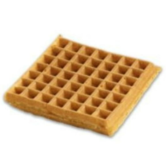 Krusteaz Whole Grain Belgian 4 Inch Square 1 Inch Thick 2.4 Ounce Waffles, 9 count -- 8 per case