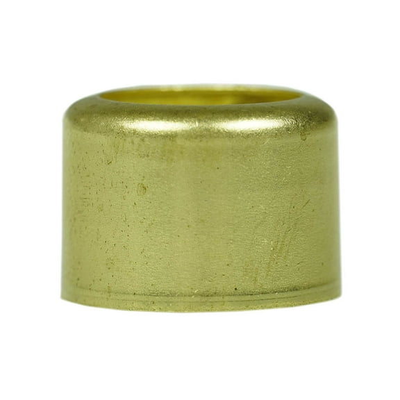 Brass Ferrule 3/4" Outer Diameter 1/2" Inner Diameter Smooth Crimp 32565
