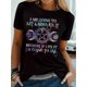 thumbnail image 1 of Camiseta con estampado gráfico, manga corta y cuello redondo, informal, para verano y primavera, para mujer, para uso deportivo., 1 of 6