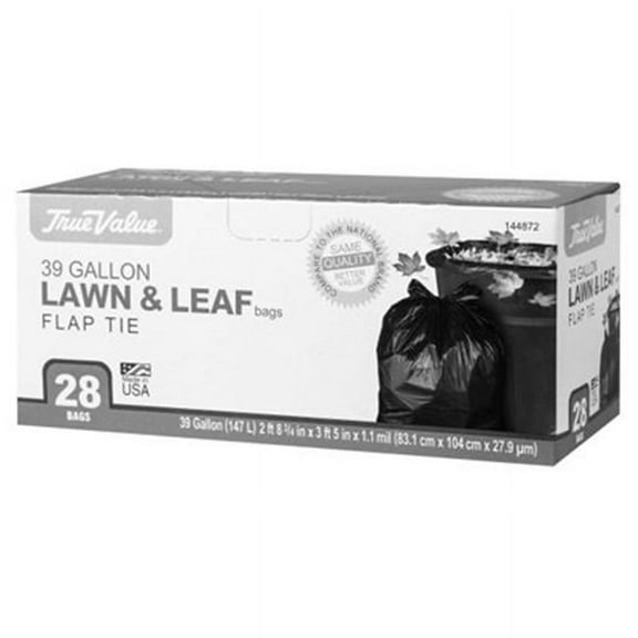 True Value 1221755 Lawn & Leaf Trash Bags, 28-Ct., 39-Gals. - Quantity 1