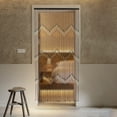 thumbnail image 5 of Colorful Beaded Door Curtain, 90x195cm Bamboo Wood Beads, Foldable Lightweight Design, Perfect for Porches and Corridors, 5 of 14