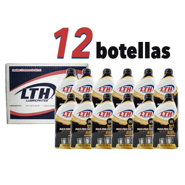 Aceite Sintético para Motor 5W30 API SN 946 ml LTH Max Pro Tec – Caja 12 Piezas