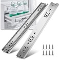 thumbnail image 1 of Drawer Slide YENUO, 14 pulgadas, extensión completa, 100 libras, par blanco, 1 of 6