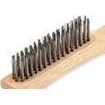 thumbnail image 2 of Forney Wire Scratch Brush - Stainless Steel, Wood Shoe Handle - 10-1/4 x .013 Inch, 2 of 3