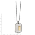 thumbnail image 3 of White Stainless Steel necklace with pendant Men's Diamond 24 in 26 mm 2, 3 of 3