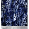 thumbnail image 1 of Soimoi Blue Cotton Voile Fabric Leopard & Wild Animal Skin Fabric Prints by Yard 42 Inch Wide, 1 of 3