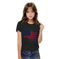 thumbnail image 2 of GERsome Unisex Kids Short Sleeve T-Shirts Crewneck 4th of July Patriotic Tops American Flag Graphic Tees for Boys and Girls, 3-4 Years, 2 of 6