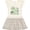 Natural with Stripes, variant on Inktastic Life's Better Mountains Girls Toddler Dress