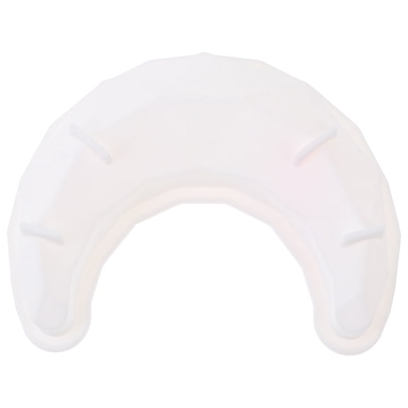 KONTONTY 1Pc White Silicone Cake Mold Moon Shape for Easy Release Baking Pan Dessert Mold