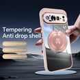 thumbnail image 2 of for Google Pixel 9 Pro Magnetic Clear Case Compatible with MagSafe, Drop Protection Ultra Slim Shockproof Anti-Scratch Phone Case with Camera Lens Protector Dust-Proof for Men Women - Pink, 2 of 7