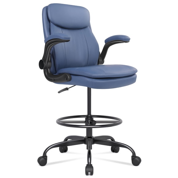 Silla de dibujo Misolant de cuero con altura ajustable y apoyabrazos abatibles