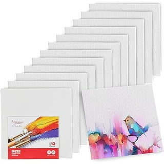 PHOENIX Watercolor Canvas Panels 11x14 Inch, 6 Pack - 8 Oz Triple Primed  100% Cotton Acid Free Canvases for Painting, Blank Flat Canvas Boards for