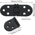 thumbnail image 2 of LoonWear Butler Tray Hinge 2PCS Black Sewing Machine Table Folding Flip Top Hinge with 12PCS Screws, 2 of 5