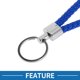 thumbnail image 3 of Llavero de Coche Único Bargains Llavero Universal con Anillo para Llaves de Fob para Casa Aleación de Zinc Tono Plateado Azul Oscuro 2 Pcs, 3 of 6