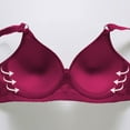 thumbnail image 5 of SMihono Comfory Push up Bras for Women No Underwire Lace Bralettes 18-Hour Ultimate Lift Wireless Full Coverage Bras 2025 Wine 40/90BC, 5 of 5