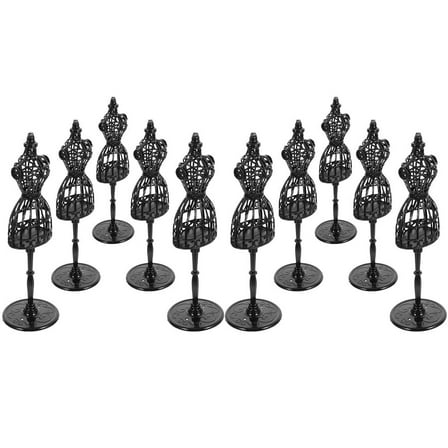 HEATSHAKING 10Pcs Doll Clothes Mannequin for Display and Storage 8.3x2.6x2.6in