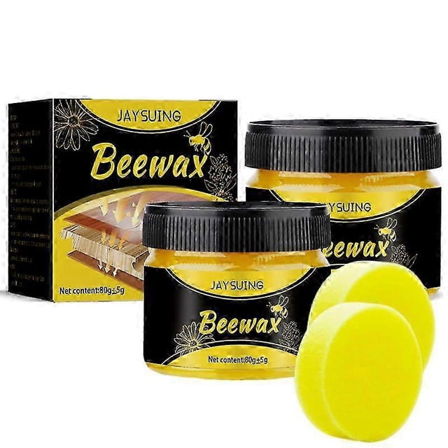 2x abrillantador de cera de abejas para muebles, abrillantador de cera de abejas para muebles de madera