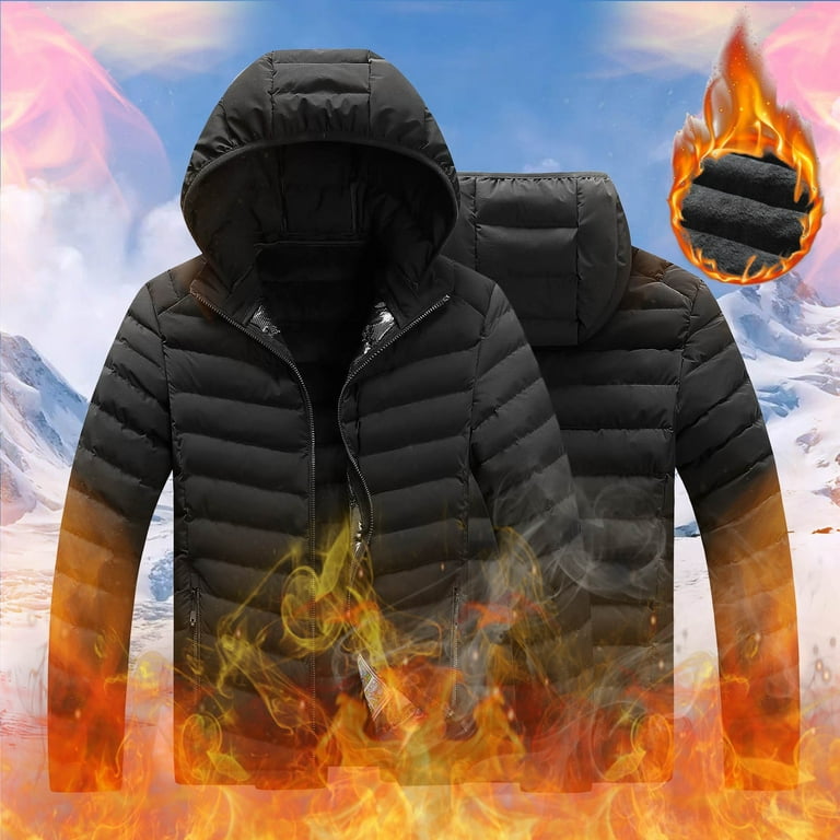 LEEy world Winter Coats for Men Men s Ski Jacket Warm Winter Waterproof Windbreaker Hooded Raincoat Snowboarding Jackets Black 3XL Walmart