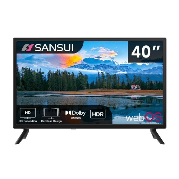 Sansui 40" inch LED 1080P Full HD Frameless WebOS Smart TV - HDR 10 & 2×8W Speakers