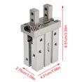 thumbnail image 2 of For SMC MHZ2-20D 20mm Parallel Air Gripper Cylinder Bore Pneumatic Part Finger, 2 of 12