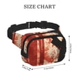 thumbnail image 4 of Disketp Silhouette Trompette Rouge Art pour Sac Banane Double Couche, Sac Banane Réglable pour Voyage, Course et Randonnée, Sac Ceinture Léger pour Hommes et Femmes, 4 of 9