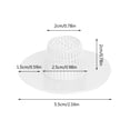 thumbnail image 4 of Tapón de plástico para desagüe del baño, colador, escurridor, blanco, 4 piezas, 4 of 5