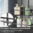 thumbnail image 5 of Shower Caddy Hanging Over Shower Head, Height Adjustable No-Drilling Bathroom Hanging Shelf Organizer, Rustproof Shower Caddy with Hooks, Shampoo Soap Holder for Inside Shower, 5 of 8