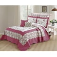 thumbnail image 1 of Home Soft Things 7 Piece Saigon Bedspread Set - Pink - Oversize Queen (102" x 118"), 1 of 6