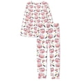 thumbnail image 6 of FOR U DESIGNS Heart Pig Pajama Sets for Women 2 Piece Long Sleeve and Pants with Pockets Size 3XL Sleepwear Long Crew Neck Tops for Women Nightwear Jogger Lounge, 6 of 6