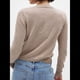 thumbnail image 5 of Cárdigan Corto para Mujer, Suéter de Punto de Larga con Botones para Vestidos y Jeans. Caqui L, 5 of 10