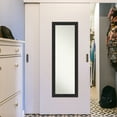 thumbnail image 3 of Amanti Art Non-Beveled Full Length On The Door Mirror - Black Frame Shipwreck Black Narrow Outer Size: 18 x 52 in, 3 of 5