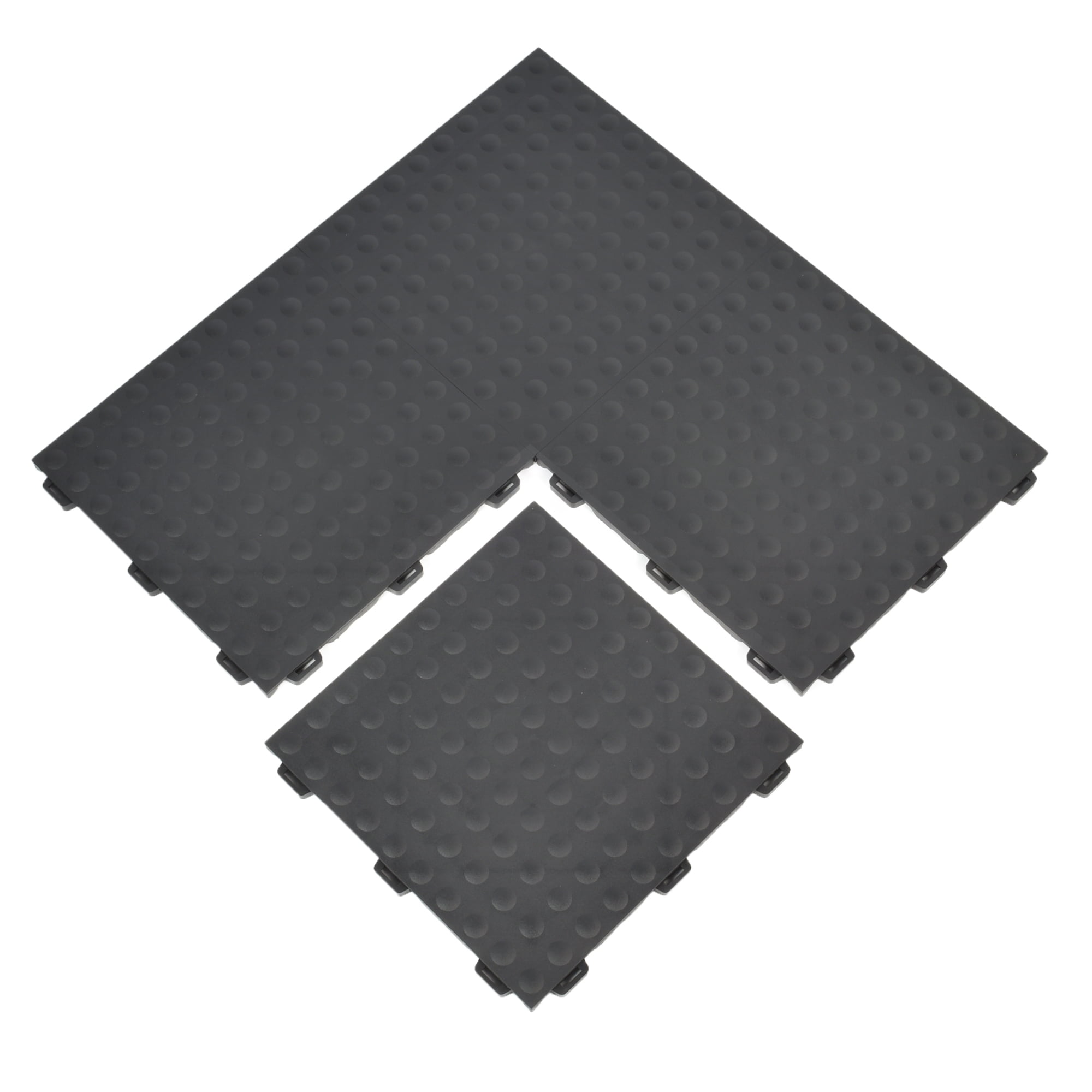 Greatmats StayLock Perforated Tile | Black | 1x1 ft x 9/16 inch | Outdoor Deck and Playground Flooring | Modular Wet Area Tile | Weight: 1.25 lbs.