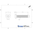 thumbnail image 2 of Fastenere Button Head Socket Cap Screws - M4-0.70 x 20MM (2500-pack) Stainless Steel 18-8, Full Thread, Plain Finish, Flat Point, ISO 7380 Metric Screw Set, Easy to Install w/ Allen Hex Socket Drive, 2 of 4