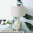 thumbnail image 3 of DecMode 27" Silver Table Lamp with Beige Linen Shade, 3 of 13