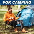 thumbnail image 4 of 2  Lightweight Camping Chairs for  & Teens, 250LBS Capacity Foldable Portable Chairs with Carry Bag, Compact Design for Camping, Beach, Picnics, and Outdoor Events, 4 of 7