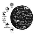 thumbnail image 4 of Yiaed Travel The World Print Tire Wheel Cover, Waterproof Spare Tire Cover Fit for Jeep, Truck,Trailer, RV, SUV, Camper and Most Vehicle-15 inch, 4 of 6