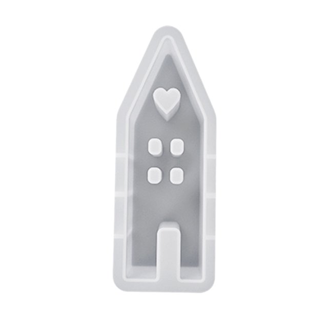 Easy to Clean Mold Silicone Candle Mold for Handmade Soap Cake Decoration Diy Crafts Exquisite House-shaped Design Easter Rabbit Mold for Home Holiday