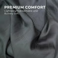 thumbnail image 6 of Earthy Threads Queen Sheet Set - 100% Organic Bamboo 4 Piece Set - Luxurious Silky & Soft - Cooling for Hot Sleepers - Hotel Luxury Bed Sheets - 16"inch Deep Pockets (Charcoal Grey Dobby), 6 of 9