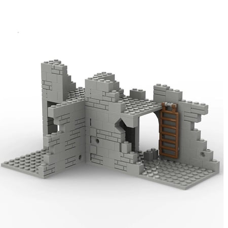 Syrinx WW2 Military Fortress Ruins Battle Scene Building Sets for Adults, Not Compatible with Lego