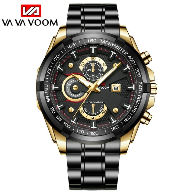 Relojes de pulsera de cuarzo de lujo para hombre, relojes casuales de negocios a la moda