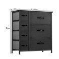 thumbnail image 2 of Dextrus 7 Drawers High Dresser Living Room Storage Tower Organizer, Black Grey, 2 of 5