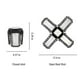 thumbnail image 3 of Lámpara de techo LED para garaje | Paneles ajustables deformables | 45 W/60 W/80 W | Accesorio de tienda súper brillante de 12000 lúmenes para taller de sótano de garaje | Zócalo E27 | 6500K luz, 3 of 8